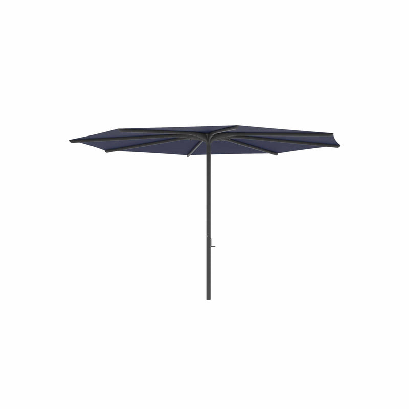 Royal Botania Aluminium stokparasols ø380cm / Gepoedercoat aluminium antraciet / Navy Blue Royal Botania Parasol Bloom 275x275 cm