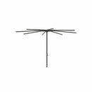 Royal Botania Aluminium stokparasols ø380cm / Gepoedercoat aluminium antraciet / Wit Royal Botania Parasol Bloom 275x275 cm