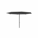 Royal Botania Aluminium stokparasols ø380cm / Gepoedercoat aluminium antraciet / Zwart Royal Botania Parasol Bloom 275x275 cm