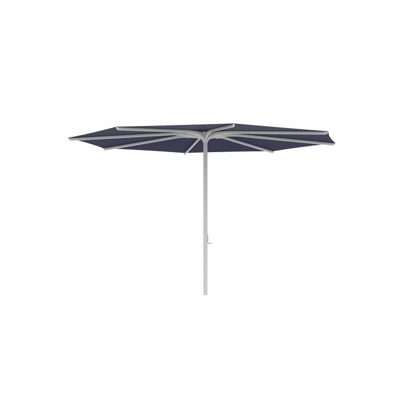 Royal Botania Aluminium stokparasols ø380cm / Gepoedercoat aluminium wit / Navy Blue Royal Botania Parasol Bloom 275x275 cm