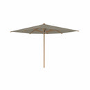 Royal Botania Houtstok parasols 300 x 300 cm / Cappucino Royal Botania Shady, teakhouten stokparasol verkrijgbaar in diverse afmetingen en kleuren.