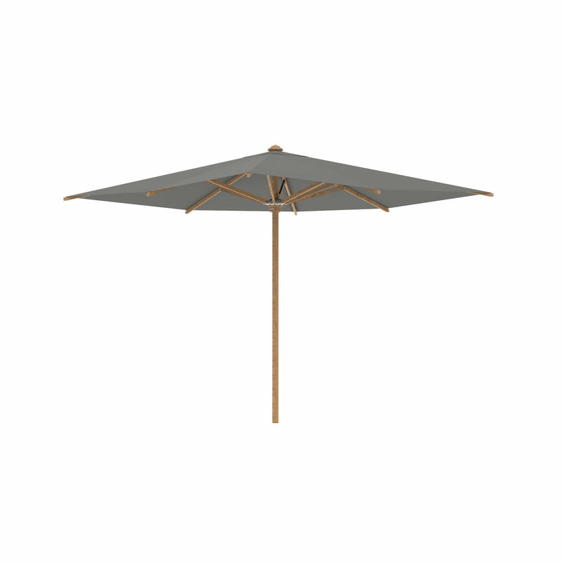 Royal Botania Houtstok parasols 300 x 300 cm / Rock Royal Botania Shady, teakhouten stokparasol verkrijgbaar in diverse afmetingen en kleuren.