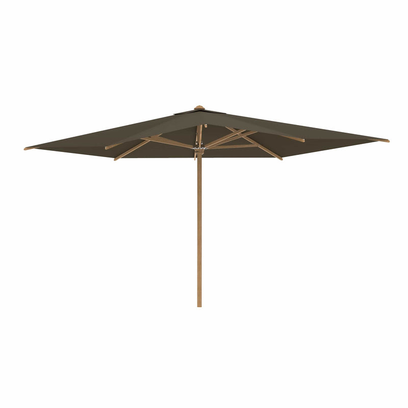 Royal Botania Houtstok parasols 300 x 400 cm / Fondant Royal Botania Shady, teakhouten stokparasol verkrijgbaar in diverse afmetingen en kleuren.