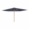 Royal Botania Houtstok parasols 300 x 400 cm / Navy Blue Royal Botania Shady, teakhouten stokparasol verkrijgbaar in diverse afmetingen en kleuren.