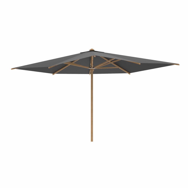 Royal Botania Houtstok parasols 300 x 400 cm / Zwart Royal Botania Shady, teakhouten stokparasol verkrijgbaar in diverse afmetingen en kleuren.