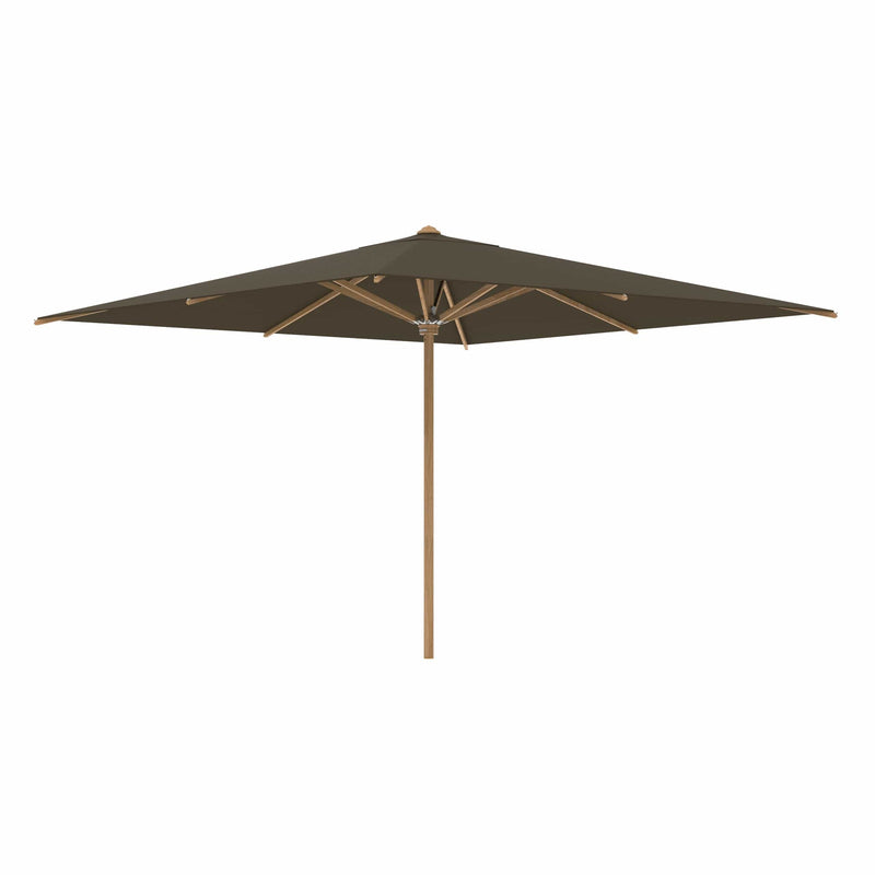 Royal Botania Houtstok parasols 350 x 350 cm / Fondant Royal Botania Shady, teakhouten stokparasol verkrijgbaar in diverse afmetingen en kleuren.