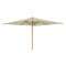 Royal Botania Houtstok parasols 350 x 350 cm / Mocca Royal Botania Shady, teakhouten stokparasol verkrijgbaar in diverse afmetingen en kleuren.