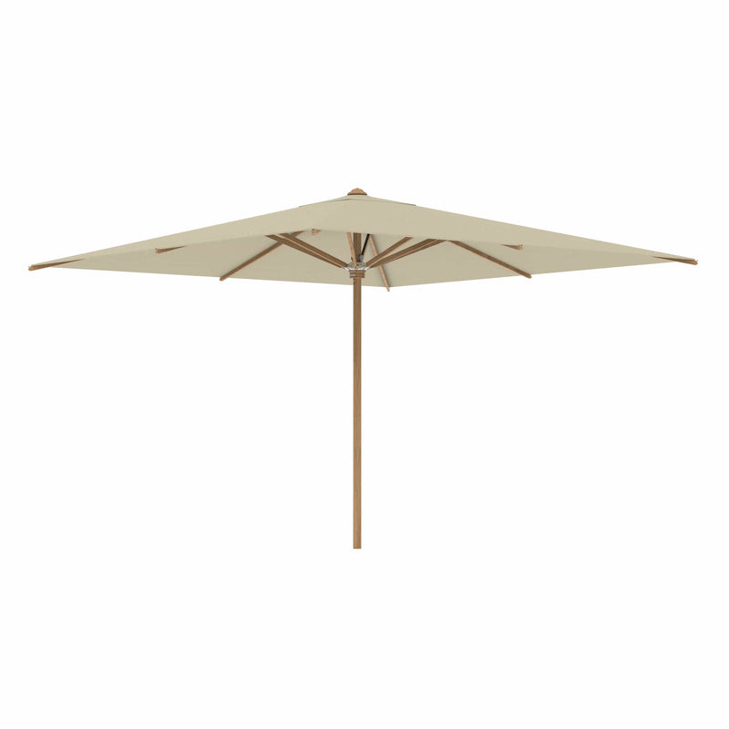 Royal Botania Houtstok parasols 350 x 350 cm / Mocca Royal Botania Shady, teakhouten stokparasol verkrijgbaar in diverse afmetingen en kleuren.