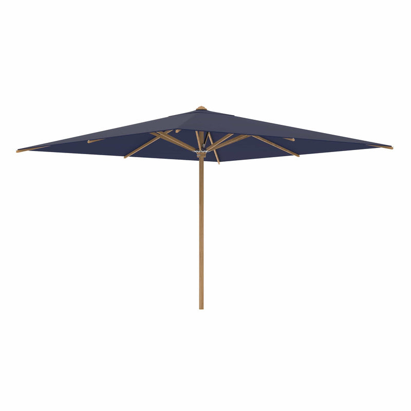 Royal Botania Houtstok parasols 350 x 350 cm / Navy Blue Royal Botania Shady, teakhouten stokparasol verkrijgbaar in diverse afmetingen en kleuren.