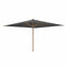 Royal Botania Houtstok parasols 350 x 350 cm / Zwart Royal Botania Shady, teakhouten stokparasol verkrijgbaar in diverse afmetingen en kleuren.