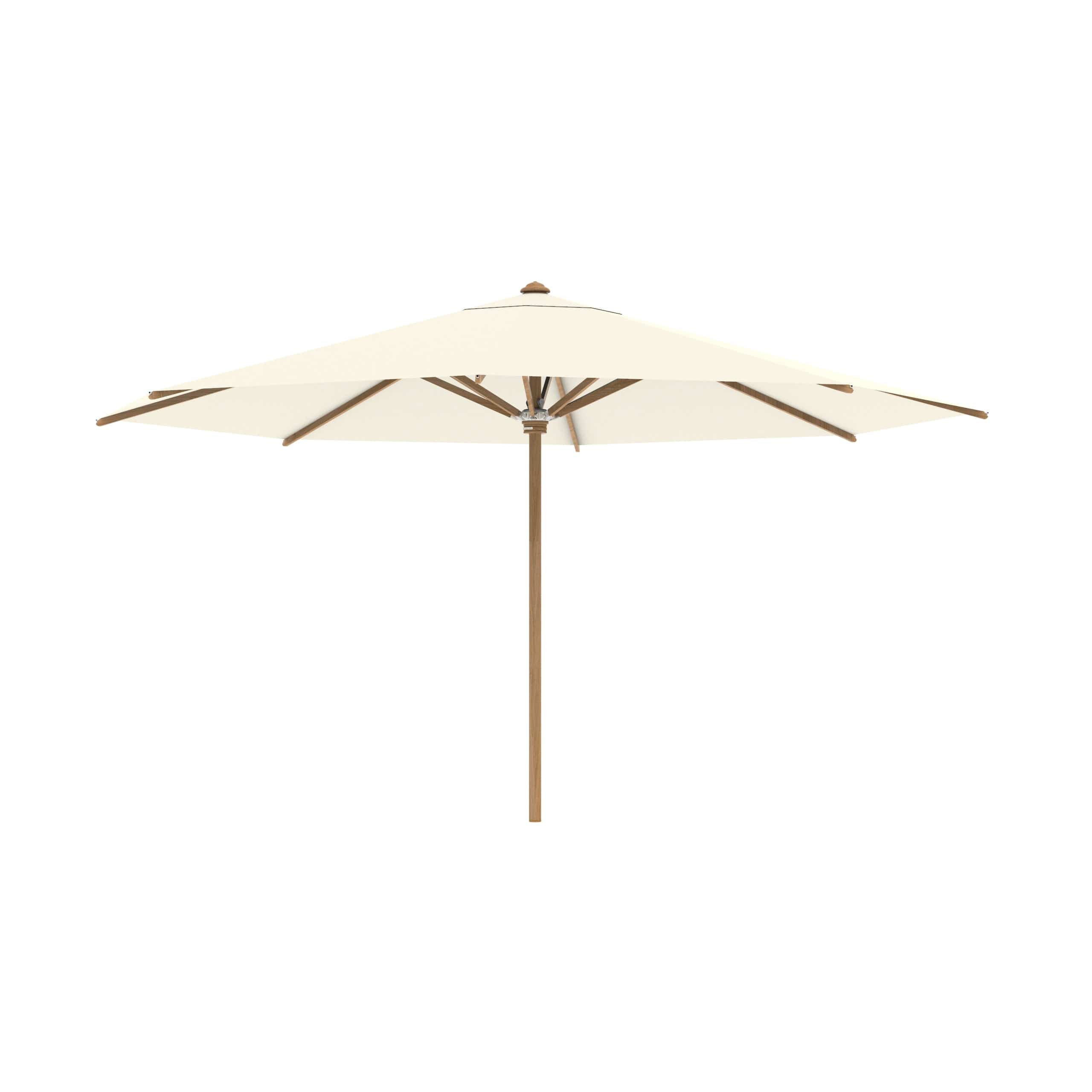 Royal Botania Houtstok parasols ø 450 cm / Ecru Royal Botania Shady, teakhouten stokparasol verkrijgbaar in diverse afmetingen en kleuren.