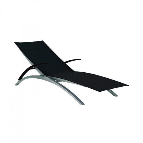 Royal Botania Ligbedden Stainless steel brushed / Wit Royal Botania O-Zon stapelbare lounger met batyline zitting en rugleuning. Meerdere kleuren mogelijk.