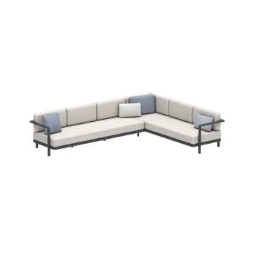 Royal Botania Lounge modulair Antraciet / kussen set categorie A Royal Botania Alura lounge set 8. Verkrijgbaar in meerdere kleuren frame's en stofferingen.