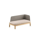 Royal Botania Lounge modulair Linker module Royal Botania Calypso chaise longue met Kris Kross Fiber.