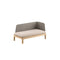 Royal Botania Lounge modulair Linker module Royal Botania Calypso chaise longue met Kris Kross Fiber.