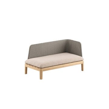 Royal Botania Lounge modulair Linker module Royal Botania Calypso chaise longue met Kris Kross Fiber.