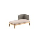 Royal Botania Lounge modulair Linker module Royal Botania Calypso chaise longue met Kris Kross Fiber.