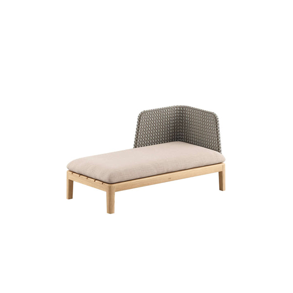 Royal Botania Lounge modulair Linker module Royal Botania Calypso chaise longue met Kris Kross Fiber.