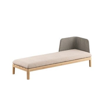 Royal Botania Lounge modulair Linker module Royal Botania Calypso chaise longue met Kris Kross Fiber.