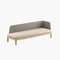 Royal Botania Lounge modulair Linker module Royal Botania Calypso chaise longue met Kris Kross Fiber.