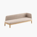 Royal Botania Lounge modulair Linker module Royal Botania Calypso chaise longue met verschillende kleuren stoffering.