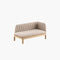 Royal Botania Lounge modulair Linker module Royal Botania Calypso modulaire chaise longue met verschillende kleuren stoffering.