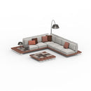 Royal Botania Lounge modulair Mahoniehout Royal Botania Mozaix Lounge Set 1 in Mahoniehout of teakhout