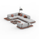 Royal Botania Lounge modulair Mahoniehout Royal Botania Mozaix Lounge Set 4, Mahoniehout of Teakhout