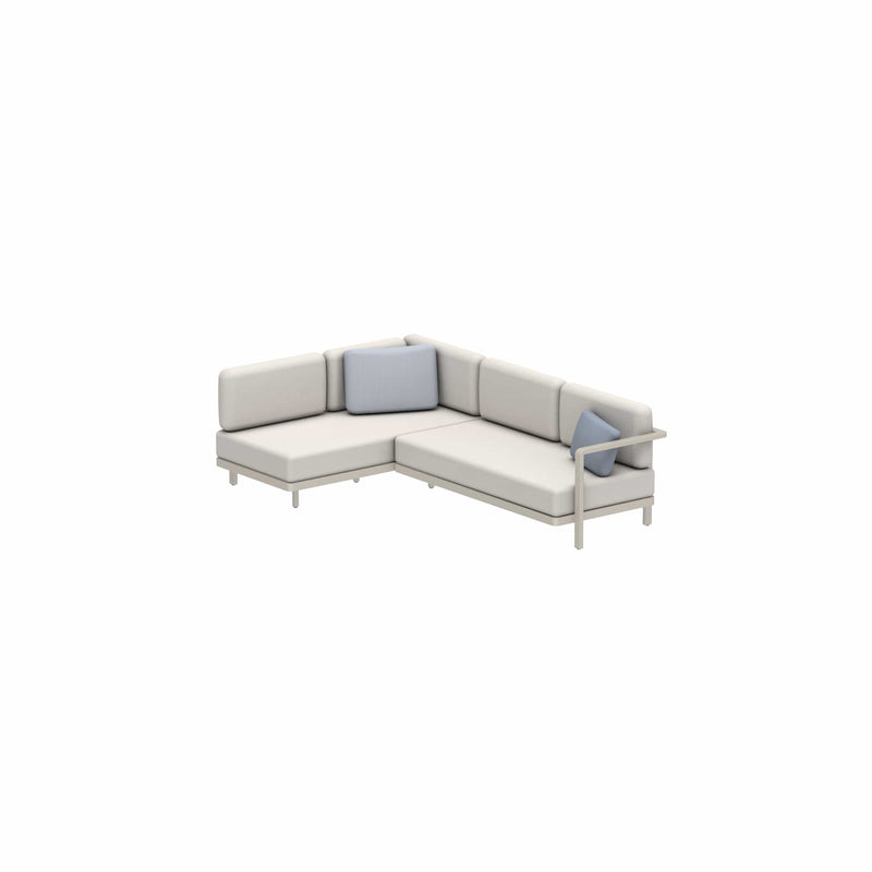 Royal Botania Lounge modulair Pebble / Kussen set categorie A Royal Botania Alura Lounge set 2 A/B. Verkrijgbaar in meerdere kleuren frame's en stofferingen.