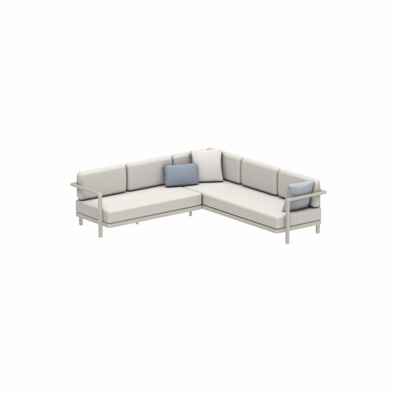 Royal Botania Lounge modulair Pebble / kussen set categorie A Royal Botania Alura lounge set 5.  Verkrijgbaar in meerdere kleuren frame's en stofferingen.