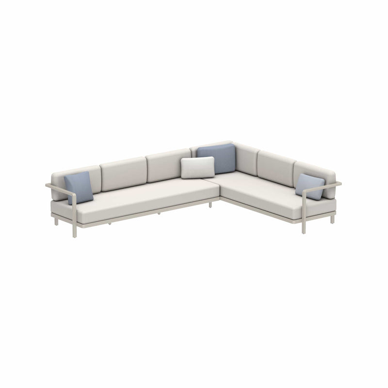 Royal Botania Lounge modulair Pebble / kussen set categorie A Royal Botania Alura lounge set 8. Verkrijgbaar in meerdere kleuren frame's en stofferingen.