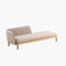 Royal Botania Lounge modulair Rechter module Royal Botania Calypso chaise longue met verschillende kleuren stoffering.