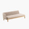 Royal Botania Lounge modulair Rechter module Royal Botania Calypso chaise longue met verschillende kleuren stoffering.