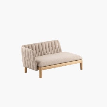 Royal Botania Lounge modulair Rechter module Royal Botania Calypso modulaire chaise longue met verschillende kleuren stoffering.