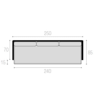 Royal Botania Lounge modulair Royal Botania Alura lounge driezits bank. Verkrijgbaar in meerdere kleuren frame's en stofferingen.