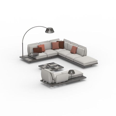 Royal Botania Lounge modulair Royal Botania Mozaix Lounge Set 4 Aluminium, Brons