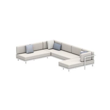 Royal Botania Lounge modulair Wit / Kussen set categorie A Royal Botania Alura lounge set 12. Verkrijgbaar in meerdere kleuren frame's en stofferingen.