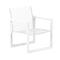 Royal Botania Lounge stoel Wit gepoedercoat RVS / Wit Royal Botania Ninix relax stoel, met batyline zitting en rugleuning. Meerdere kleuren mogelijk.