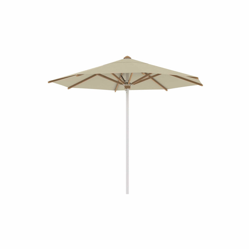 Royal Botania RVS stokparasols ø 300 cm / RVS / Mocca Royal Botania Shady, RVS stokparasol met teakhouten baleinen verkrijgbaar in diverse afmetingen en kleuren.