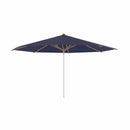 Royal Botania RVS stokparasols ø 450 cm / RVS Electro Polished / Navy Blue Royal Botania Shady, RVS stokparasol met teakhouten baleinen verkrijgbaar in diverse afmetingen en kleuren.