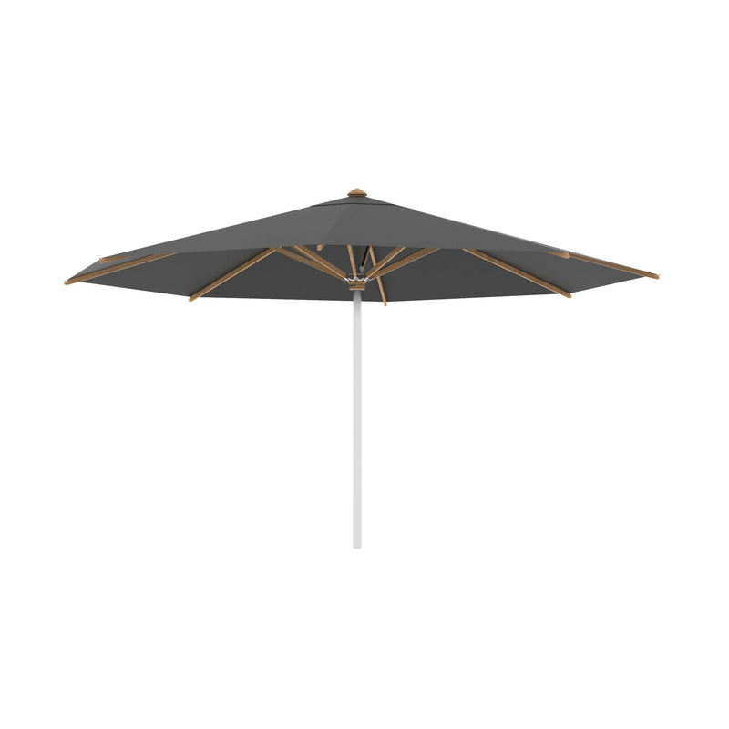 Royal Botania RVS stokparasols ø 450 cm / RVS Electro Polished / Zwart Royal Botania Shady, RVS stokparasol met teakhouten baleinen verkrijgbaar in diverse afmetingen en kleuren.