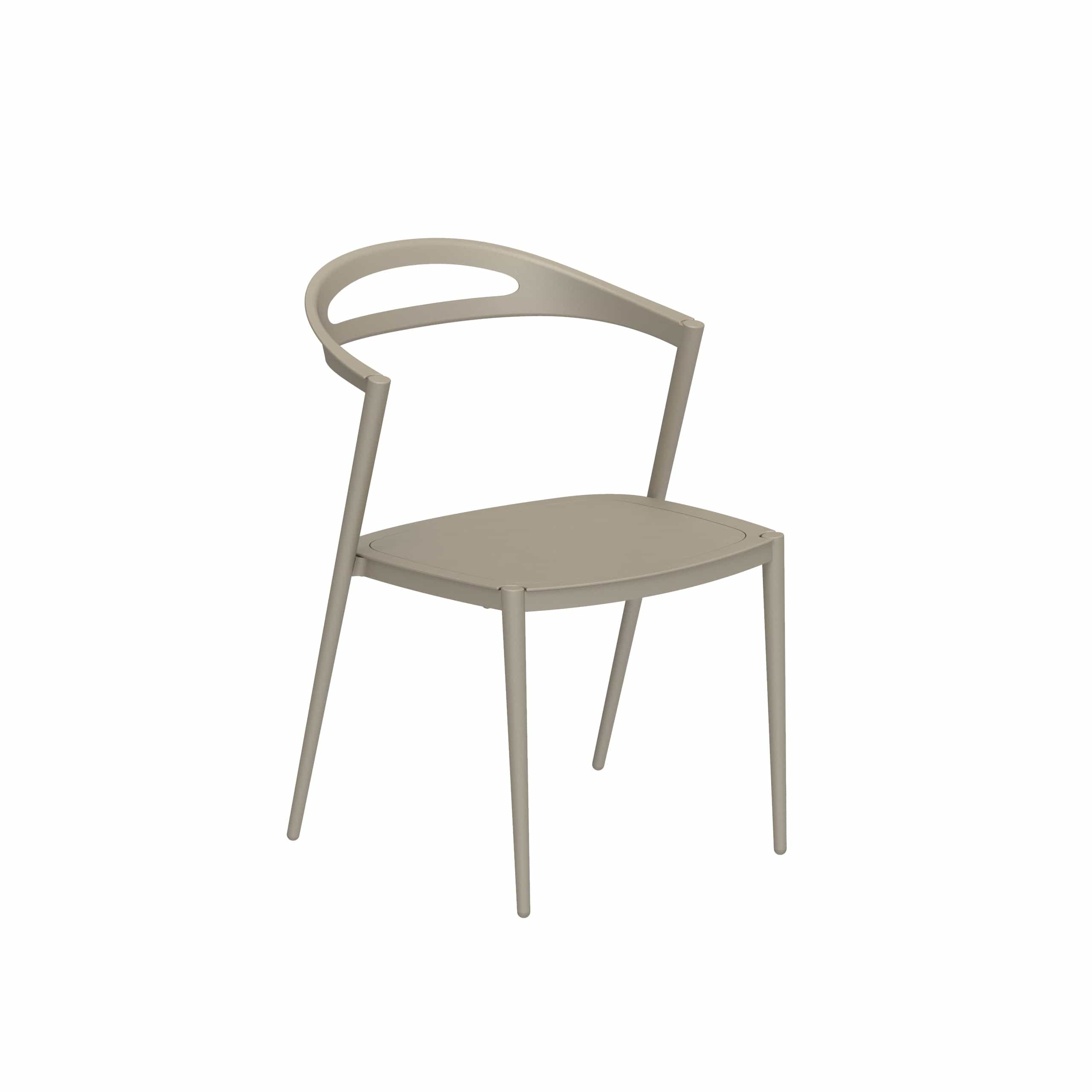 Royal Botania Stoel Sand Royal Botania Styletto Dining Chair. Leverbaar in verschillende kleuren frames en stofferingen.