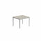 Royal Botania Tafel Electro Polished RVS / Ceramic Ceppo Dolomitica Royal Botania Taboela Tafel 100x90x75. Diverse kleuren frame's en tafelbladen mogelijk