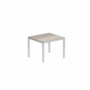 Royal Botania Tafel Geborsteld RVS / Ceramic Pearl Grey Royal Botania Taboela Tafel 100x90x75. Diverse kleuren frame's en tafelbladen mogelijk