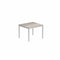 Royal Botania Tafel Geborsteld RVS / Ceramic Pearl Grey Royal Botania Taboela Tafel 100x90x75. Diverse kleuren frame's en tafelbladen mogelijk