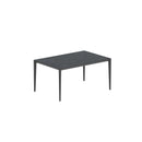 Royal Botania Tafel Gepoedercoat aluminium Antraciet / Nero Marquina Royal Botania U-nite Tafel 100x150x75cm. Diverse kleuren frames en tafelbladen mogelijk.