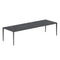 Royal Botania Tafel Gepoedercoat aluminium Antraciet / Nero Marquina Royal Botania U-nite Tafel 300x100x75cm. Diverse kleuren frames en tafelbladen mogelijk.