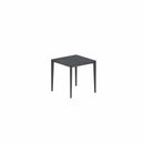 Royal Botania Tafel Gepoedercoat aluminium Antraciet / Nero Marquina Royal Botania U-nite Tafel 75x75x75cm. Diverse kleuren frames en tafelbladen mogelijk.