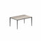 Royal Botania Tafel Gepoedercoat aluminium Antraciet / Taupe Grey Royal Botania U-nite Tafel 100x150x75cm. Diverse kleuren frames en tafelbladen mogelijk.