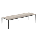 Royal Botania Tafel Gepoedercoat aluminium Antraciet / Taupe Grey Royal Botania U-nite Tafel 300x100x75cm. Diverse kleuren frames en tafelbladen mogelijk.